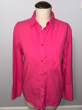 J. Crew Pink Button Down Blouse Top Size 2